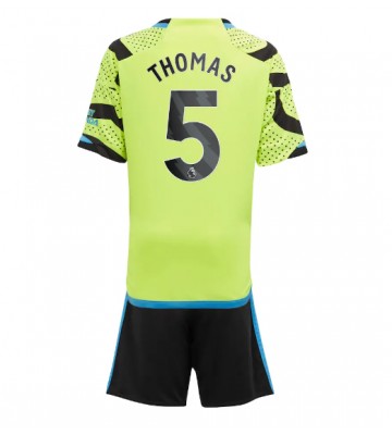 Lacne Dětský Futbalové dres Arsenal Thomas Partey #5 2023-24 Krátky Rukáv - Preč (+ trenírky)